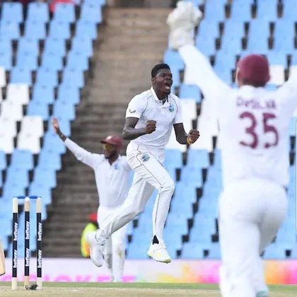 Windies hit back after Nortje blows their batting apart
