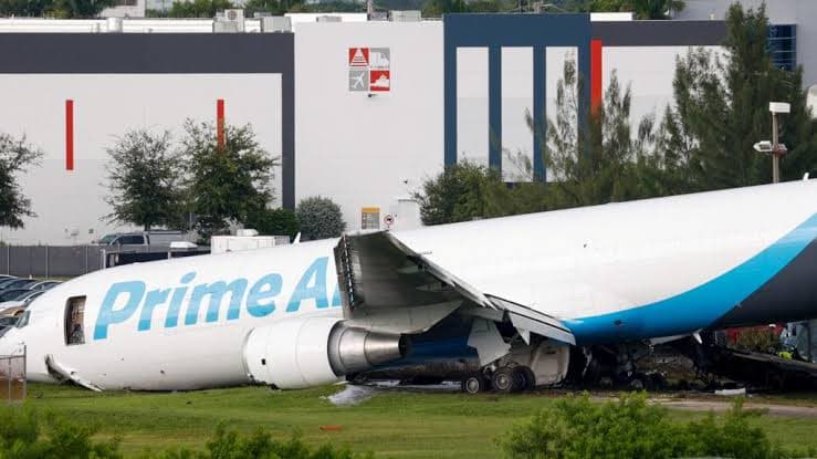 Five dead, five injured after Amazon cargo plane crashes at Miami airport