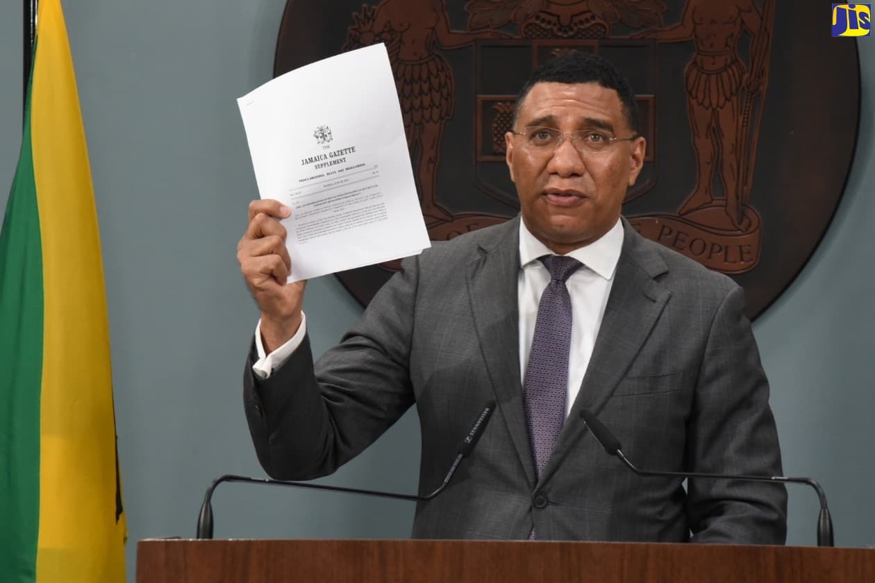 Prime Minister Andrew Holness Declares ZOSO in Norwood, St James