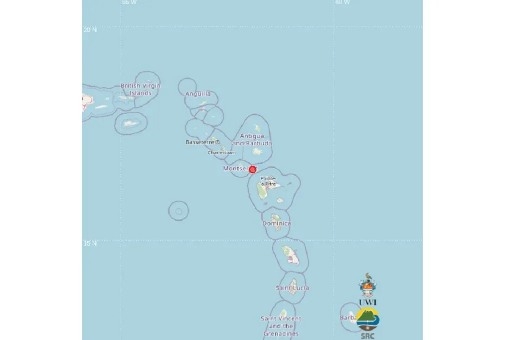 Earthquake registered near Antigua