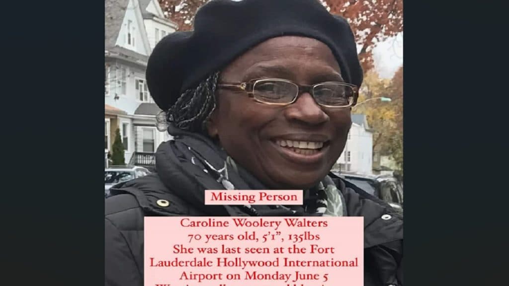 Elderly Jamaican woman missing after arriving at Florida airport