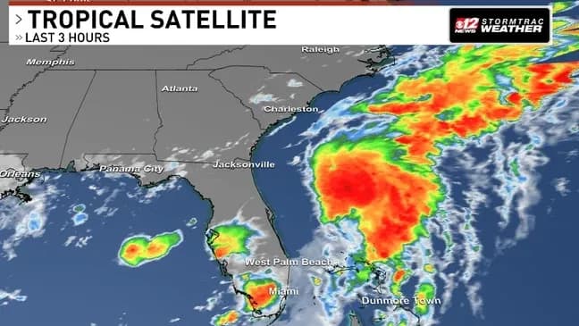 Tropical depression forms near Florida, expected to strengthen