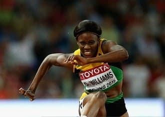 Danielle Williams win gold in women's 100m hurdles at IAAF Championships