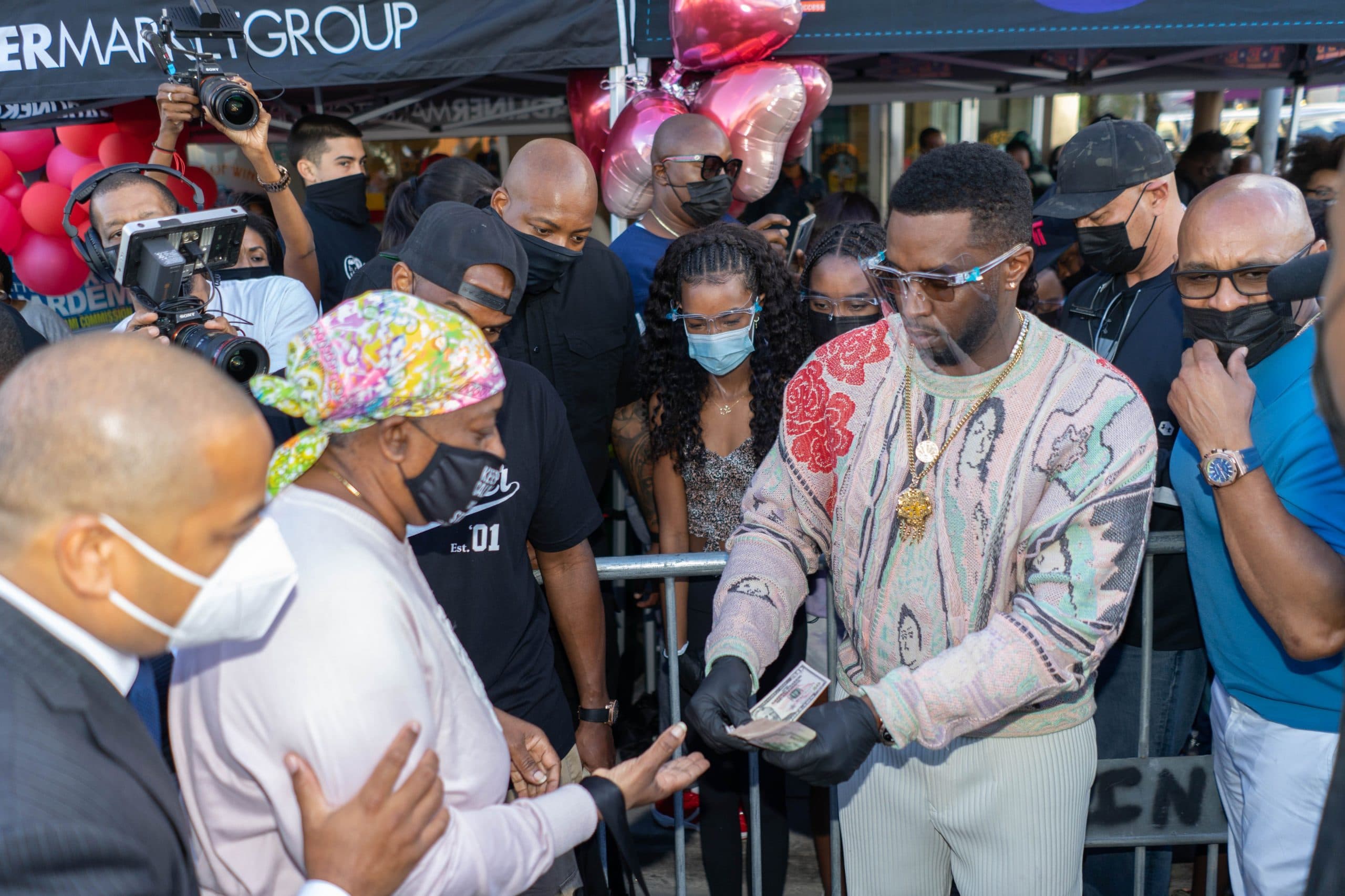 Caribbean-Americans Benefit from Diddy's Generosity in Miami