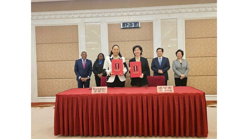 Dominica’s capital Roseau twins with two Chinese cities