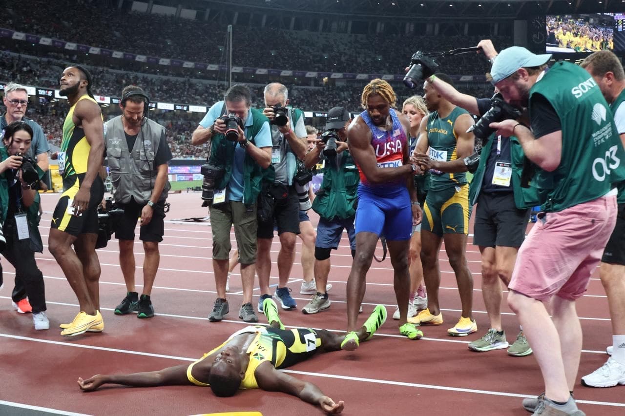 Golden charge! Jamaica reclaims sprinting crown with one-two in men’s 100m final
