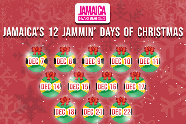 Jamaica Tourist Board Launches “12 Days of Jammin’ Christmas”