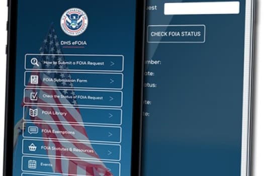 Department of Homeland Security (DHS) launches eFOIA app