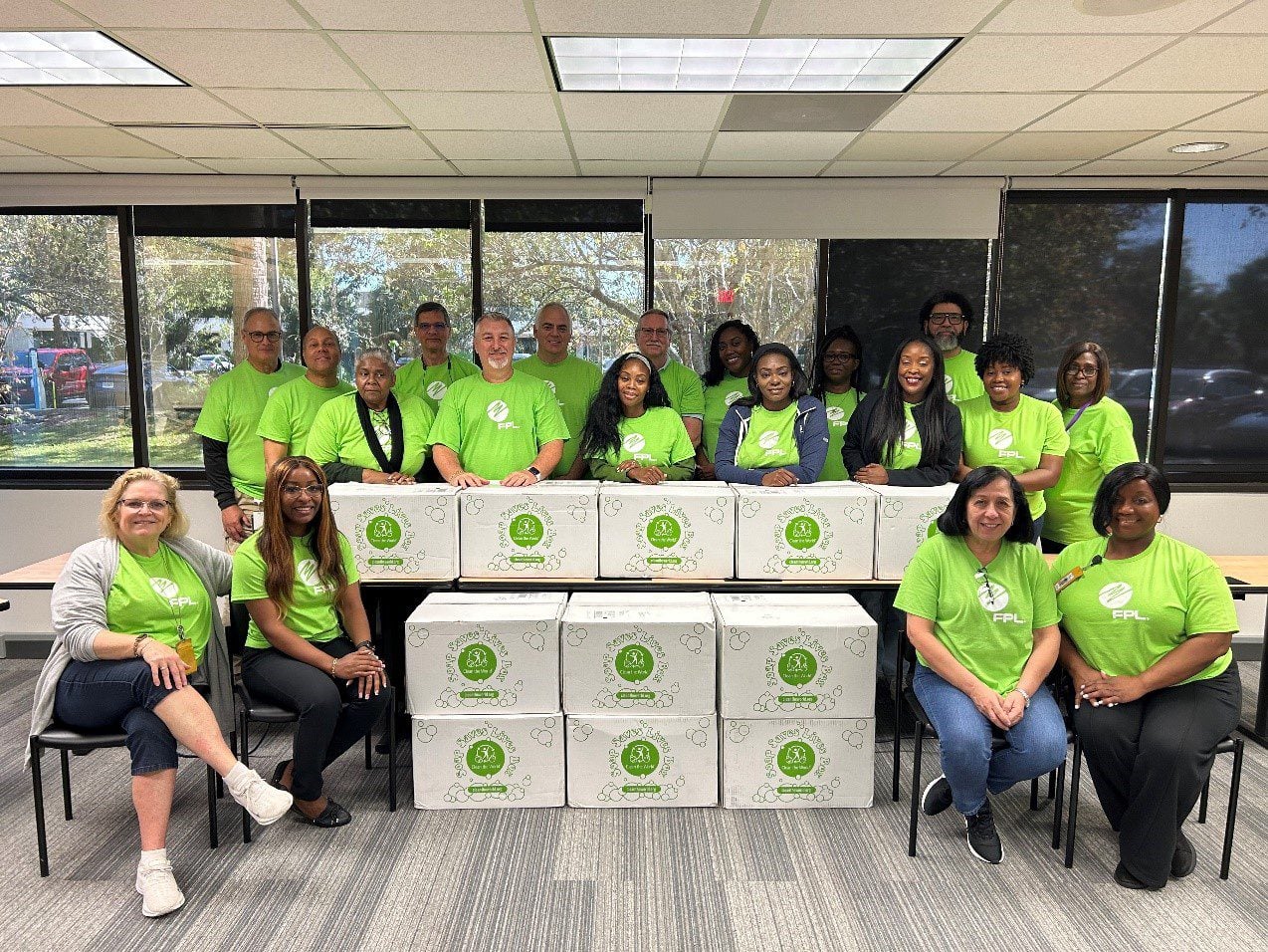 FPL volunteers provide hygiene kits to those in need throughout South Florida communities