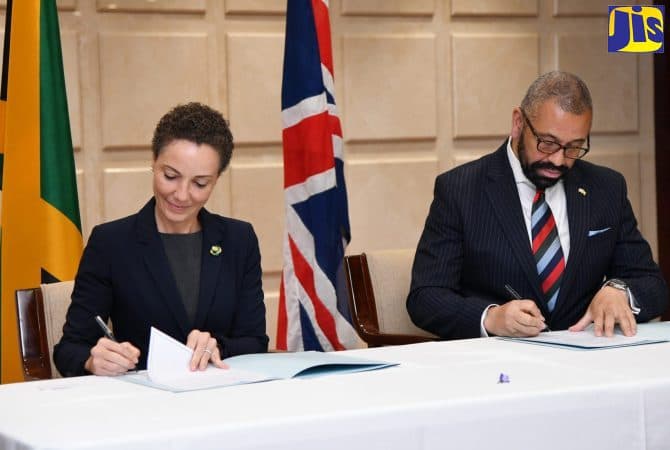 Jamaica and UK sign framework document for $2.9-billion violence-prevention project