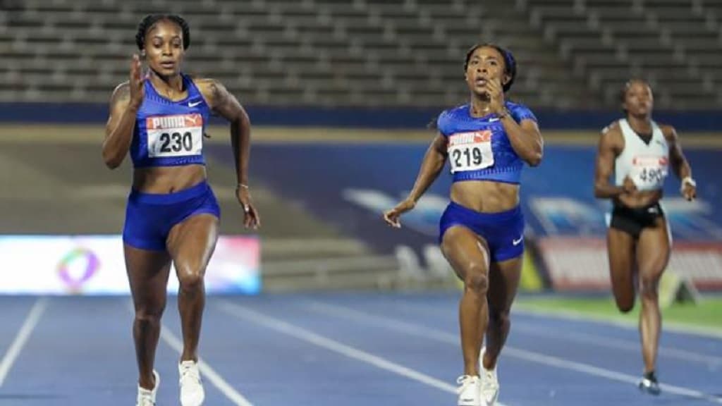 Shelly-Ann Fraser-Pryce and Elaine Thompson-Herah Back On The Track