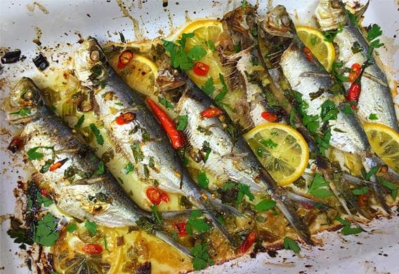 Oven Roasted Sardines