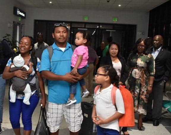 Guyana Welcomes Home Hurricane Victims from Bahamas
