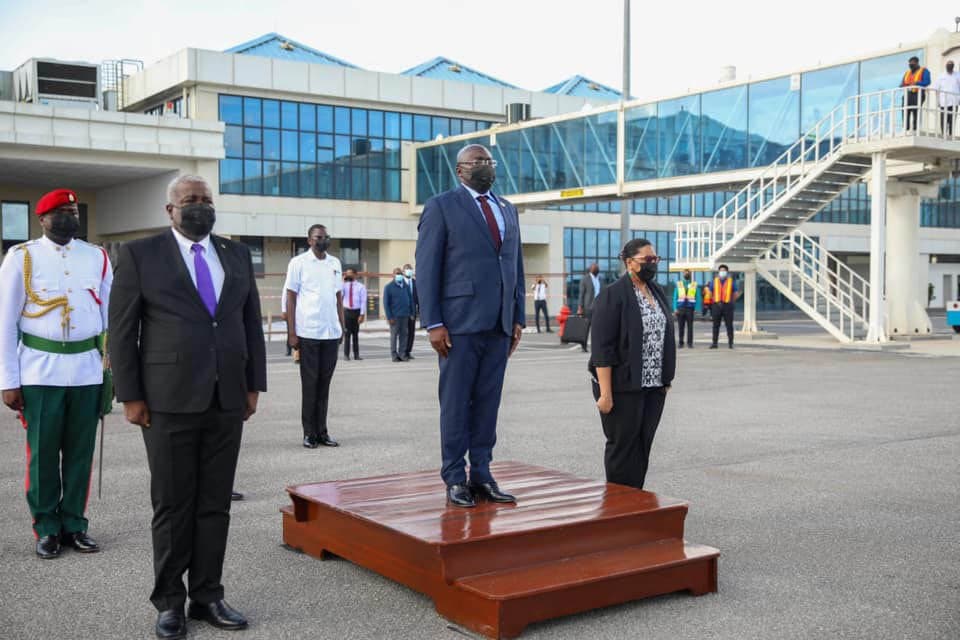 Ghanaian Vice President Arrives in Guyana for Official Three-day Visit