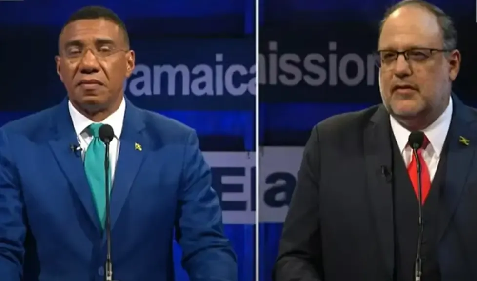Andrew Holness, Mark Golding trade barbs in heated leadership debate