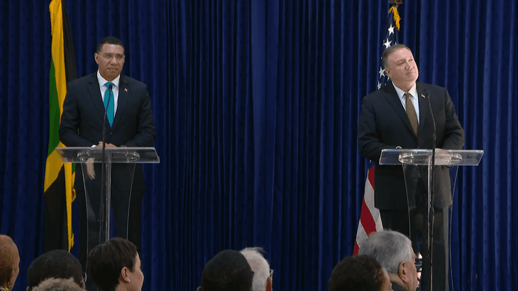 Andrew Holness & Mike Pompeo Deny Attempts to Divide CARICOM