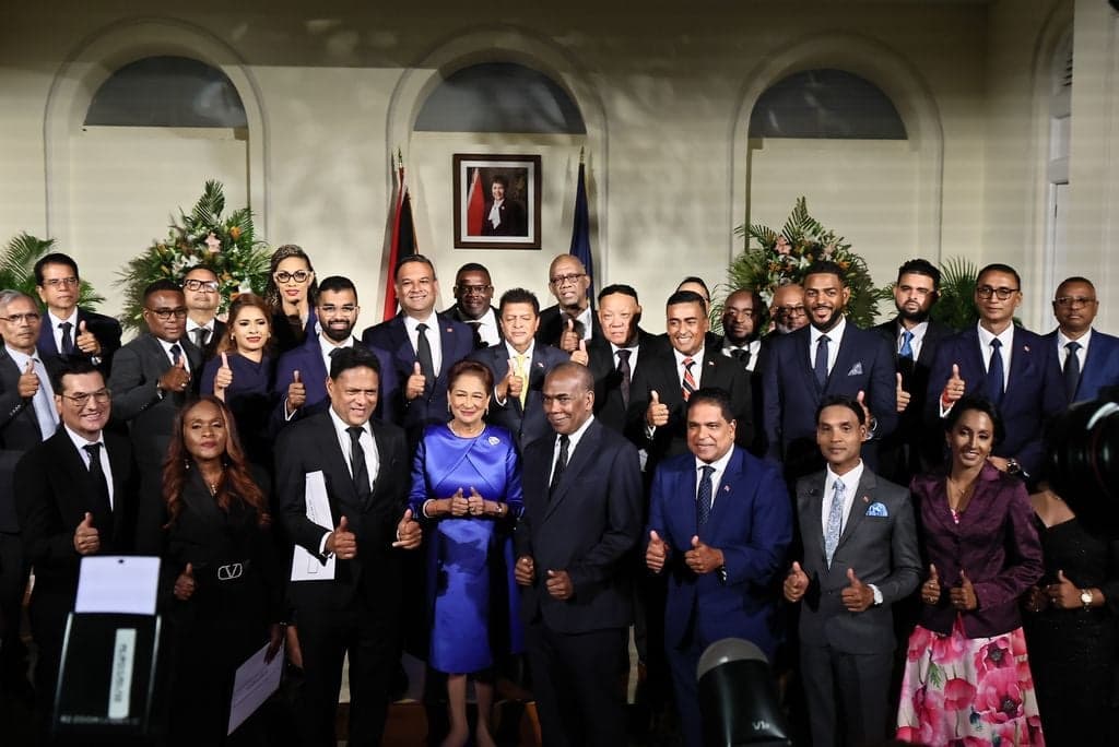 Trinidad PM Kamla Persad-Bissessar unveils 35-member UNC government