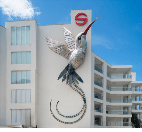 World’s largest hummingbird sculpture takes flight at S Hotel Montego Bay