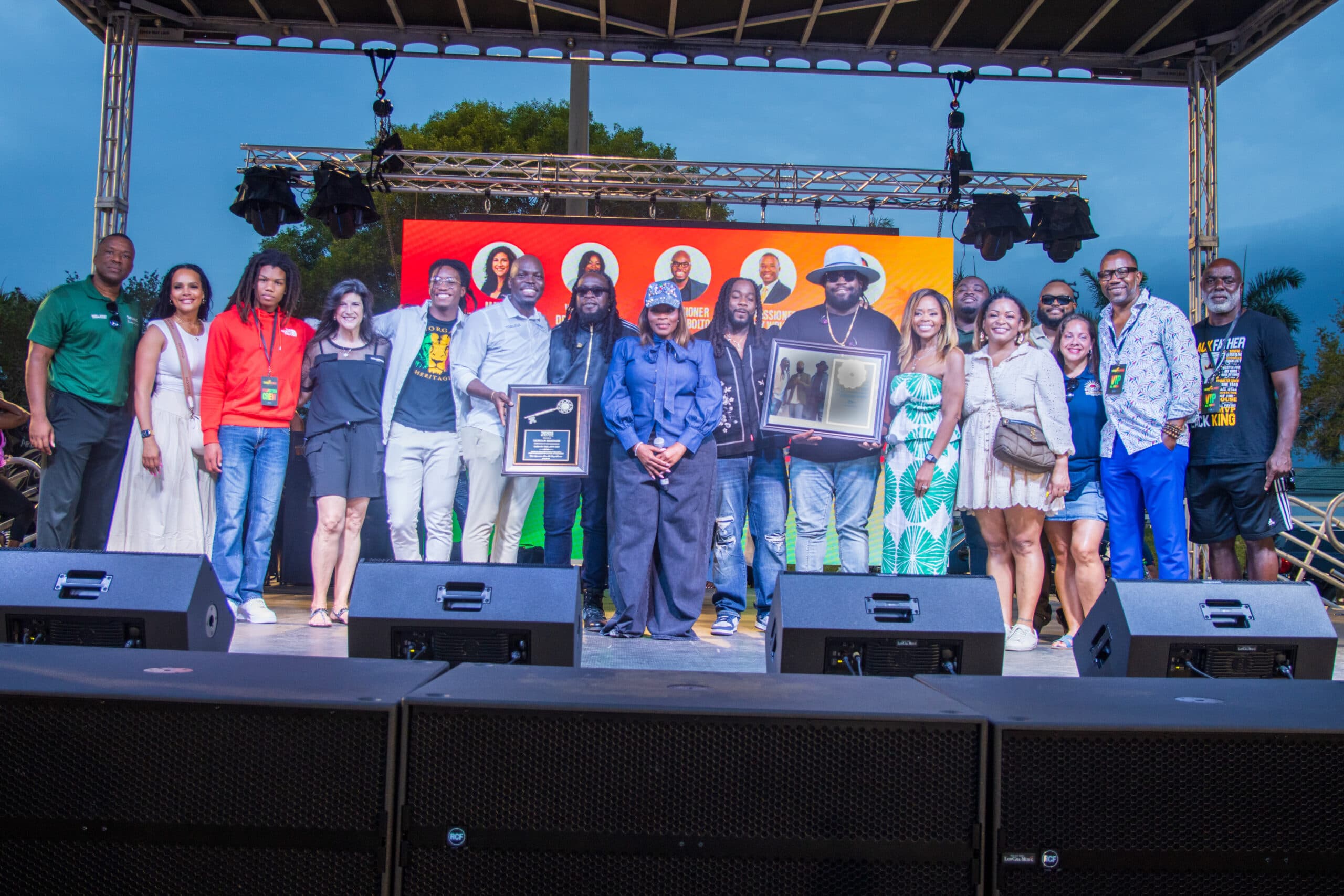 Morgan Heritage and Miss Kitty honored with Key to the City of Tamarac