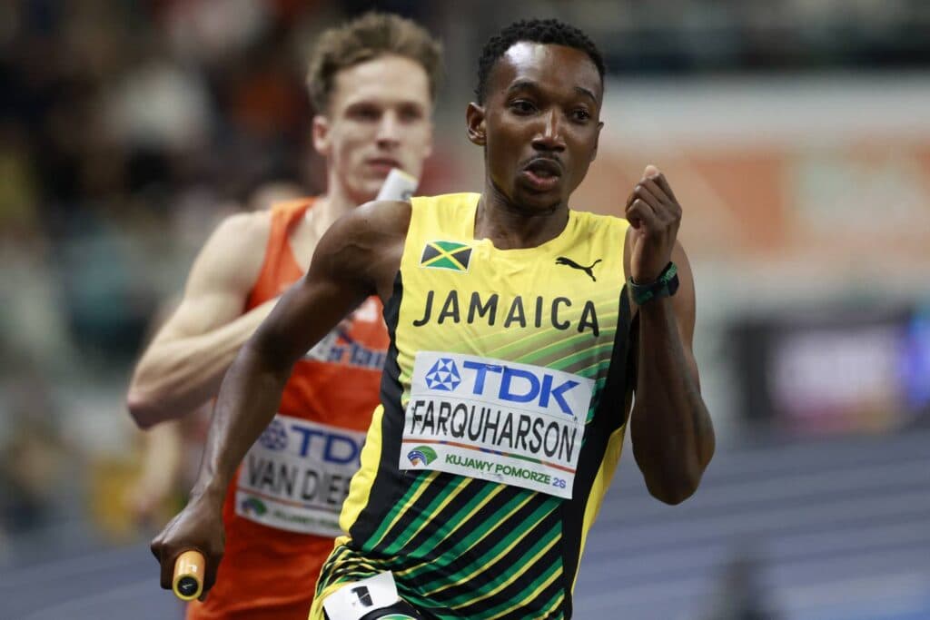 Farquharson’s flying anchor leg lifts Jamaica to bronze as World Indoors close