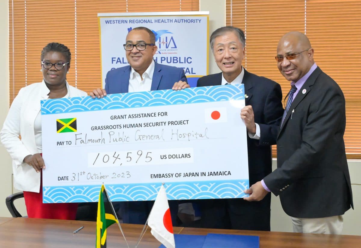 Japan provides $15 million to assist Falmouth Hospital in Jamaica