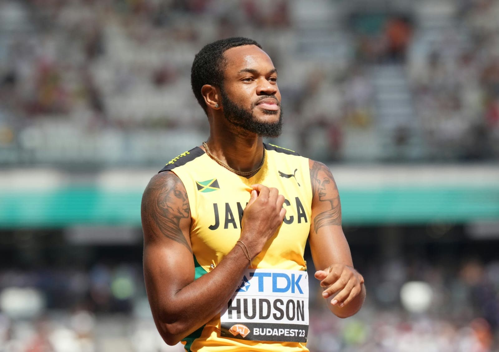 Glass Shards From Cart Crash Impact Jamaican Sprinter Andrew Hudson's Vision in World Championships Semifinals