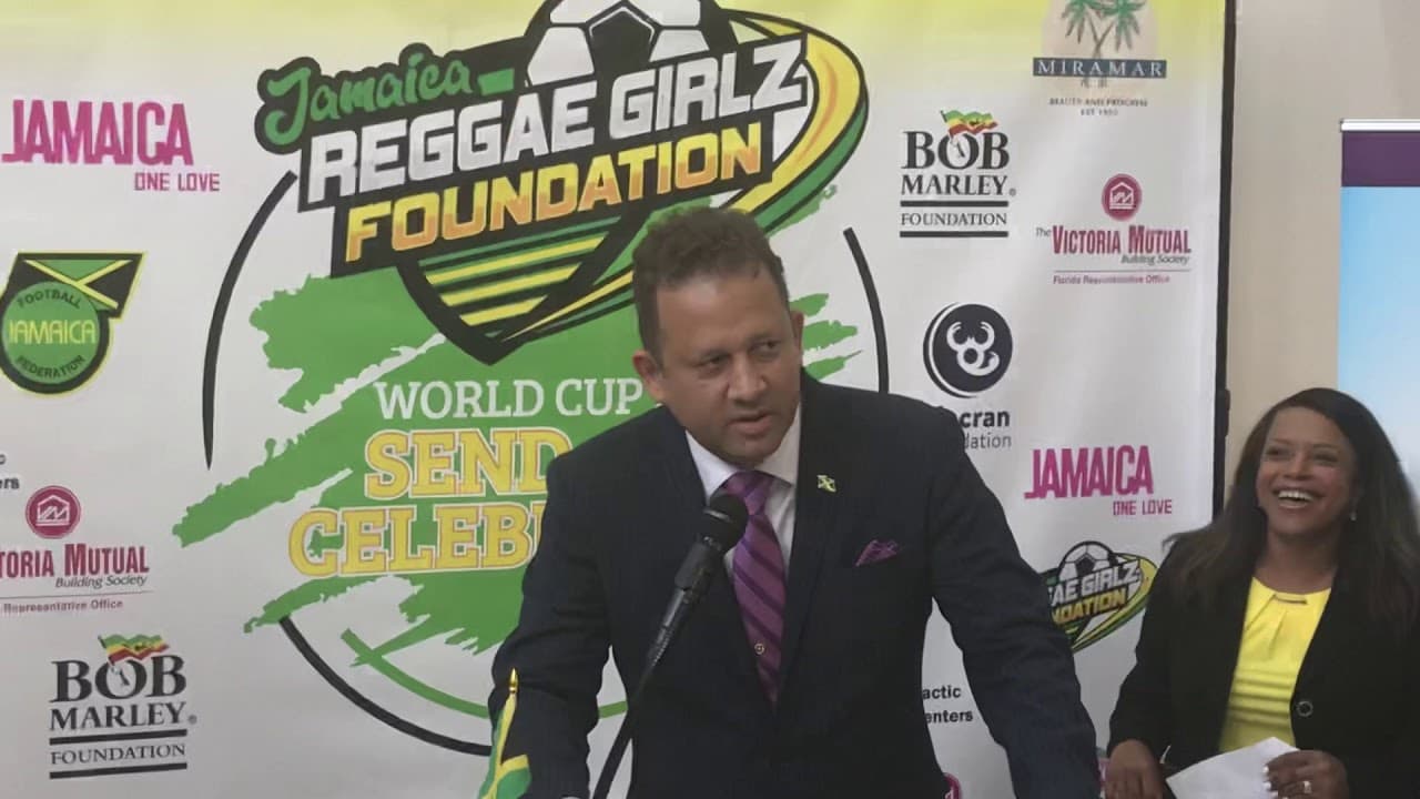 Consul General Oliver Mair Welcomes Reggae Girlz to South Florida