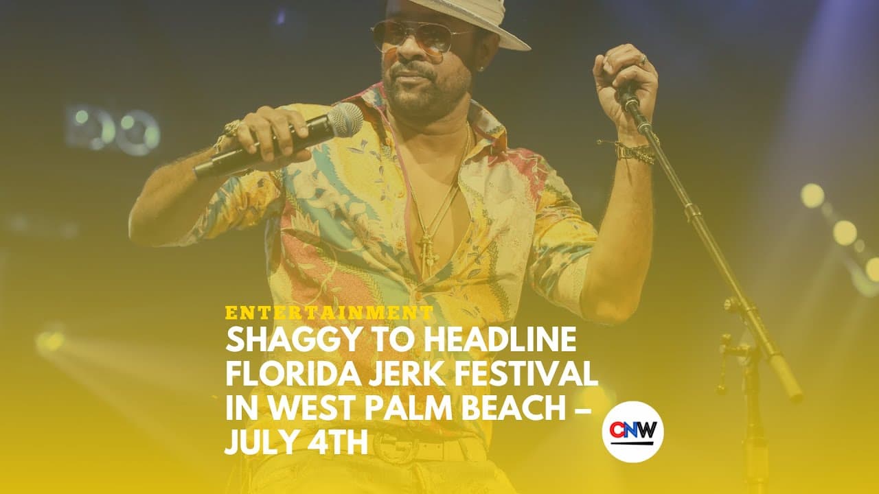 Shaggy to Headline Florida Jerk Festival in West Palm Beach - July 4th
