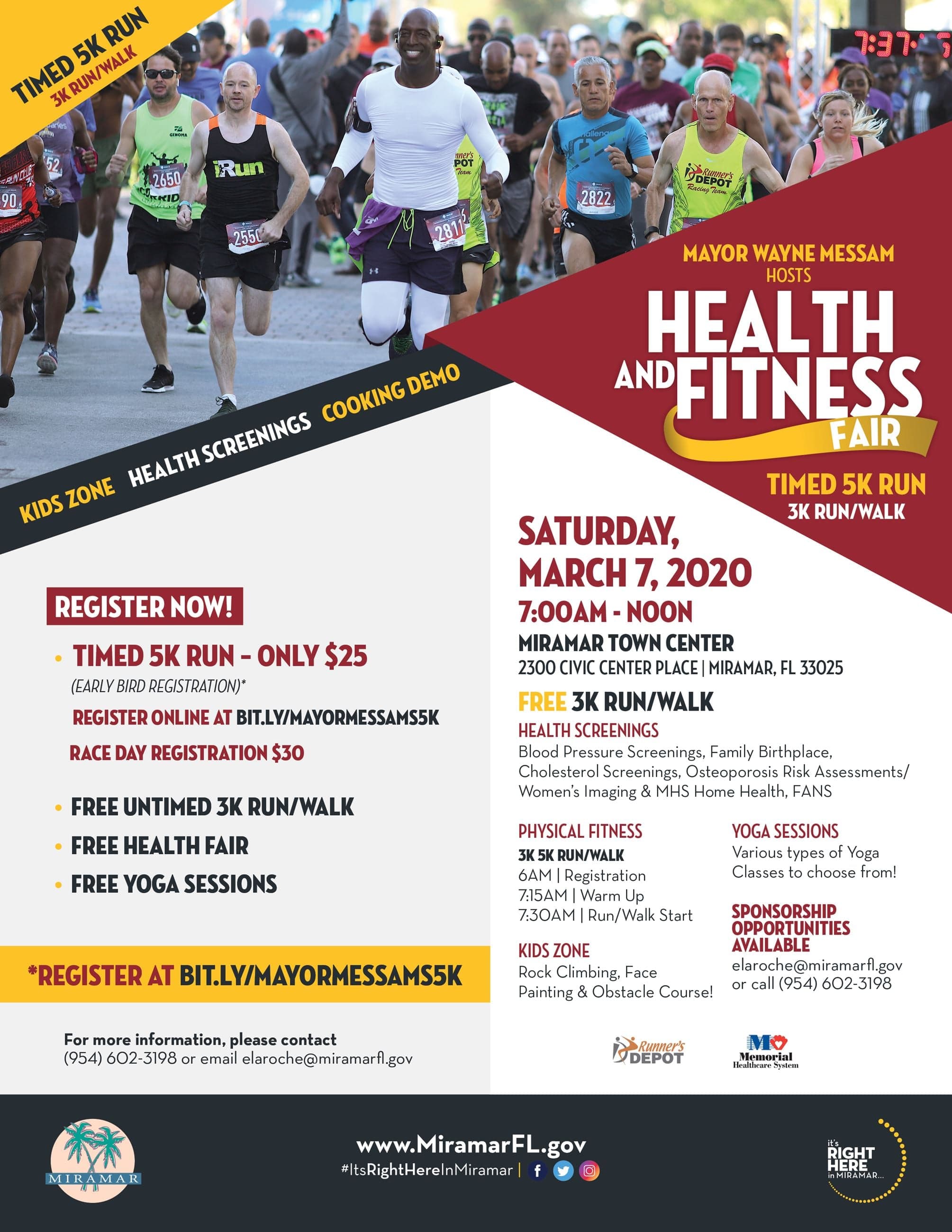 Mayor Messam Hosts 5K Health & Fitness Fair in Miramar