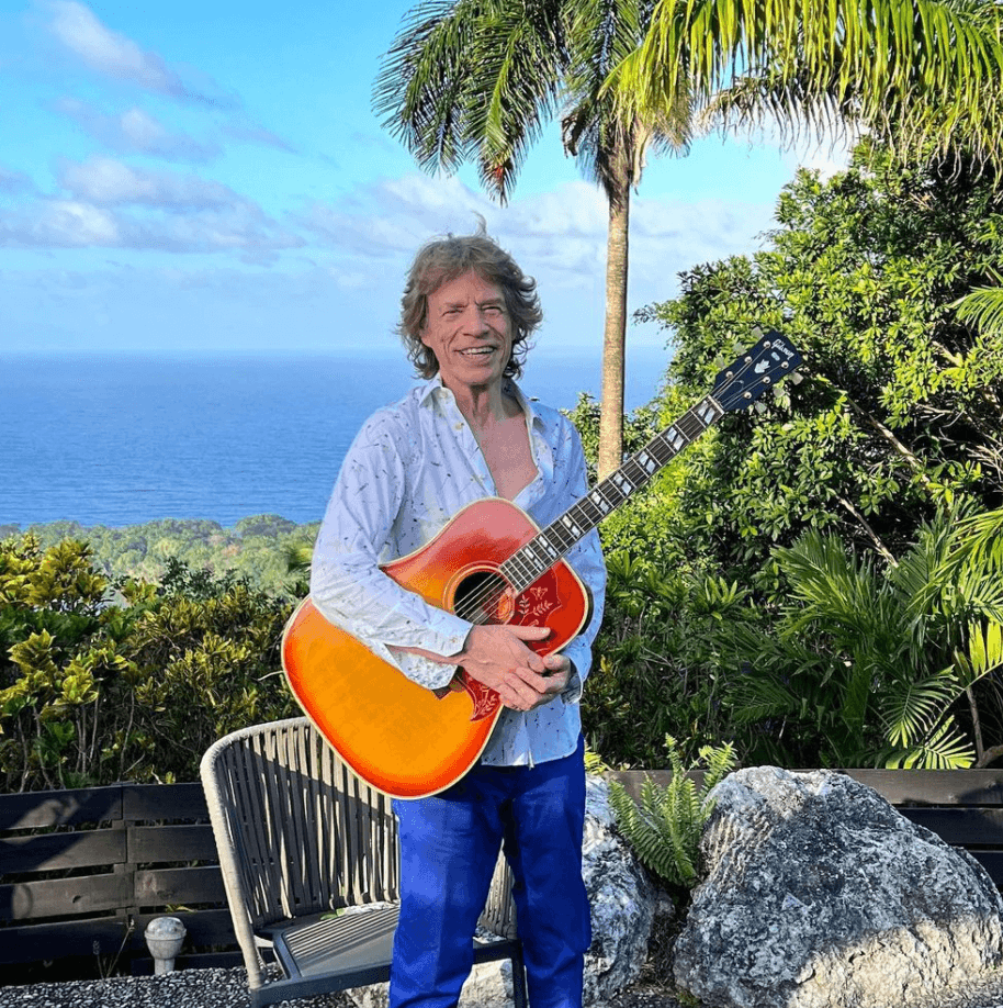 British Rock Icon Mick Jagger Enjoys Downtime in Jamaica