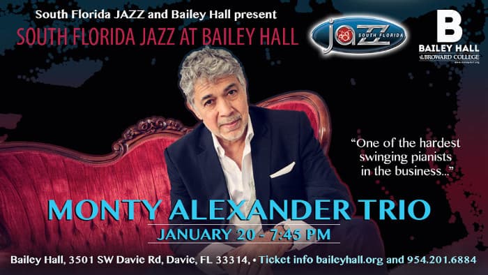 Jamaica’s jazz great Monty Alexander for Bailey Hall performance