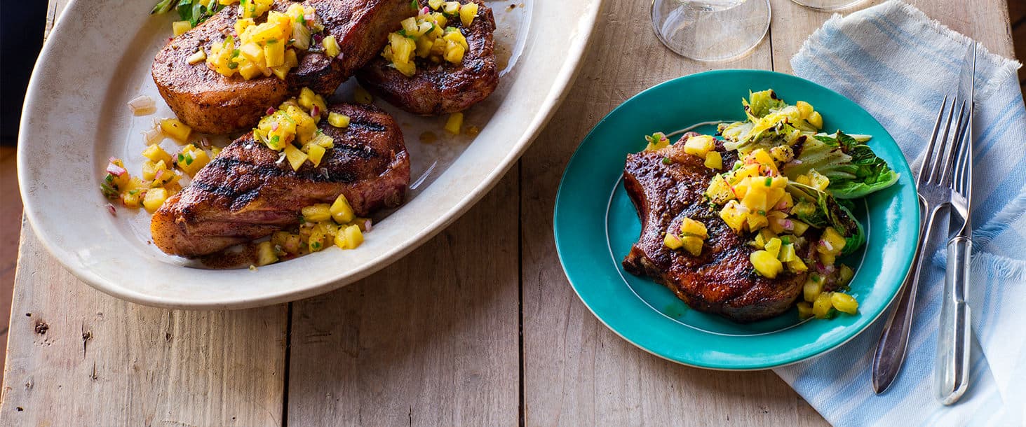 Simple traditional meal with a Caribbean flare, Pineapple Pork Chops