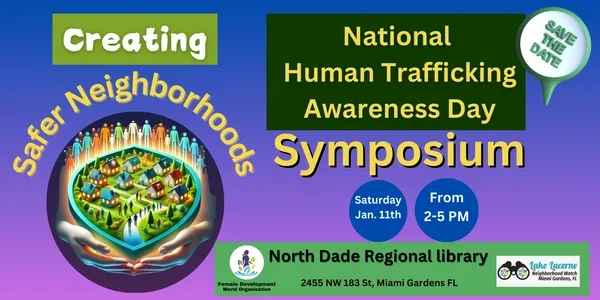 FDWO and Lake Lucerne Neighborhood Watch to host symposium on human trafficking awareness