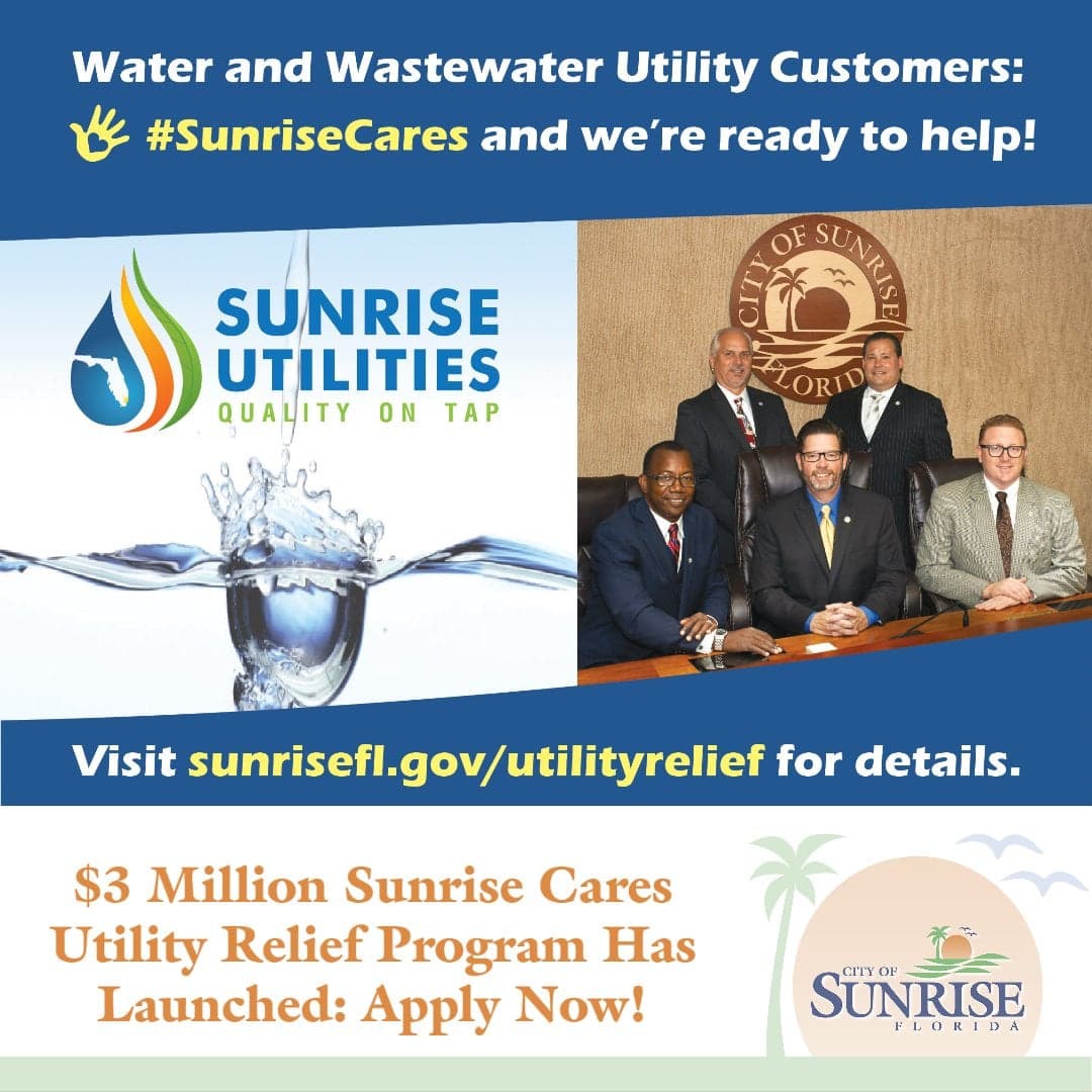 $3 Million Sunrise Cares Utility Relief Program Begins