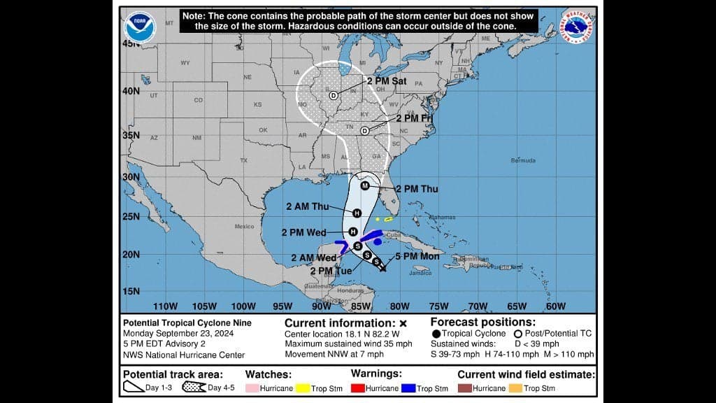Tropical Storm watch issue for Cayman Islands as Heavy rains intensify