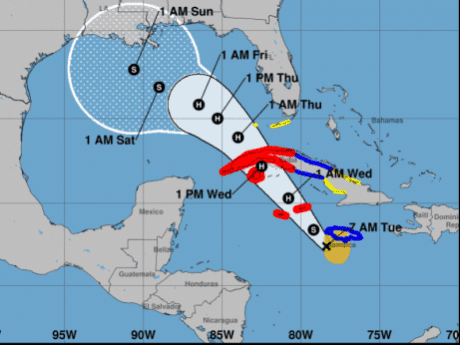 Tropical Storm Rafael starts moving away from Jamaica