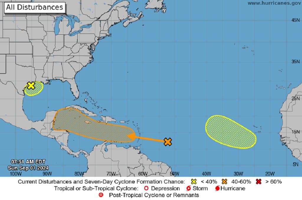 Forecasters monitoring tropical wave near Eastern Caribbean