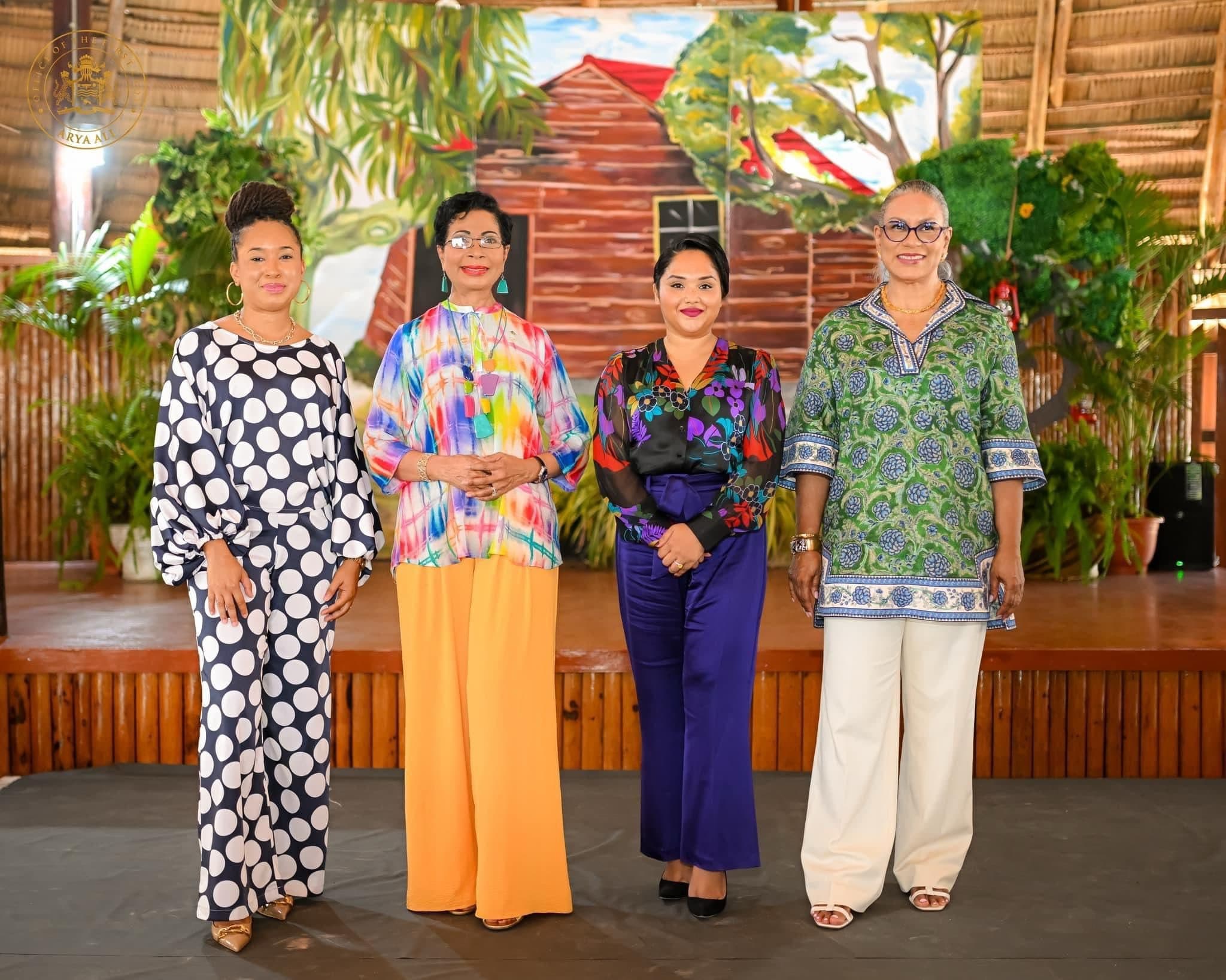 First Lady Diani Prince Drew joins first ladies at menstrual hygiene initiative on the sidelines of CARICOM Heads Conference