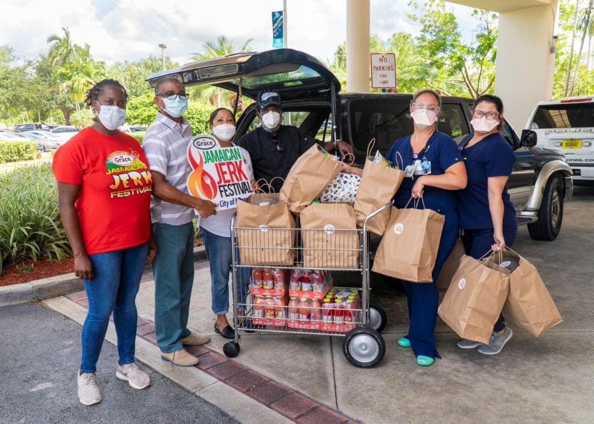 Memorial Hospital Staff Get a Taste of Jamaican Jerk for Lunch