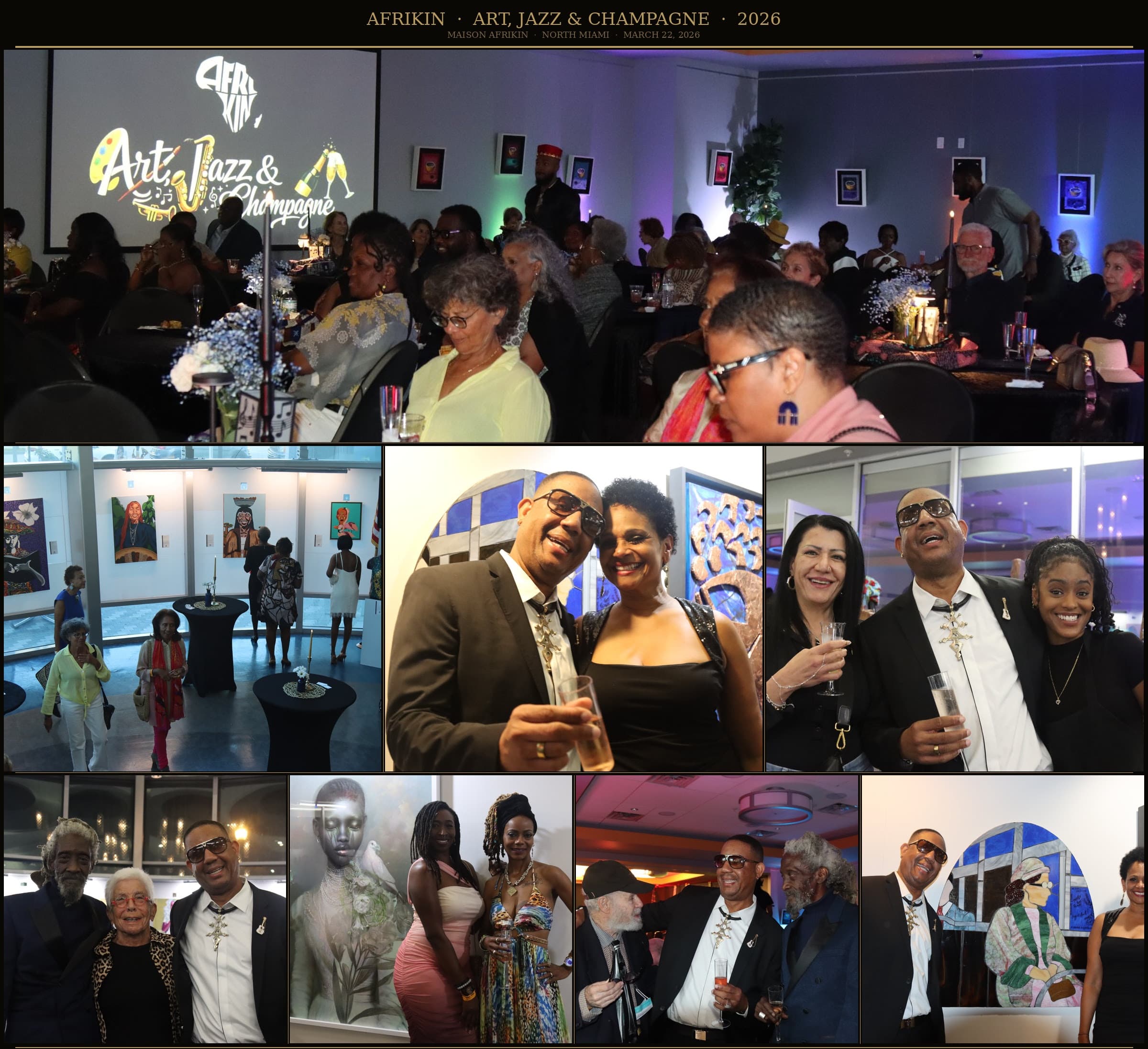 AfriKin Foundation hosts ‘Art, Jazz & Champagne’ event in North Miami for Women’s History Month