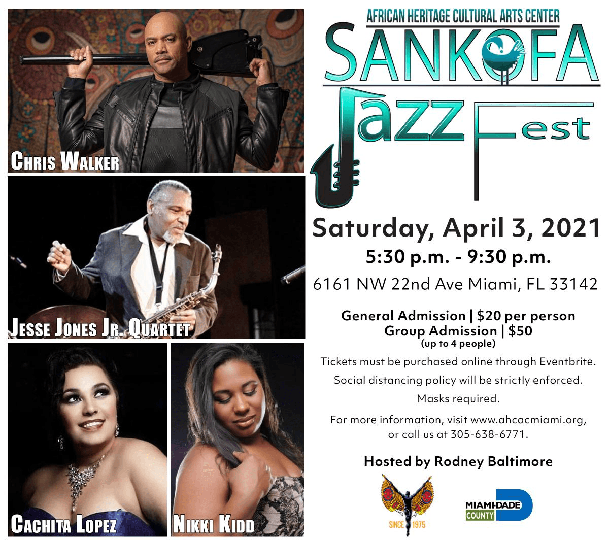 The African Heritage Cultural Arts Center to Host Sixth Annual “Sankofa Jazz Festival”