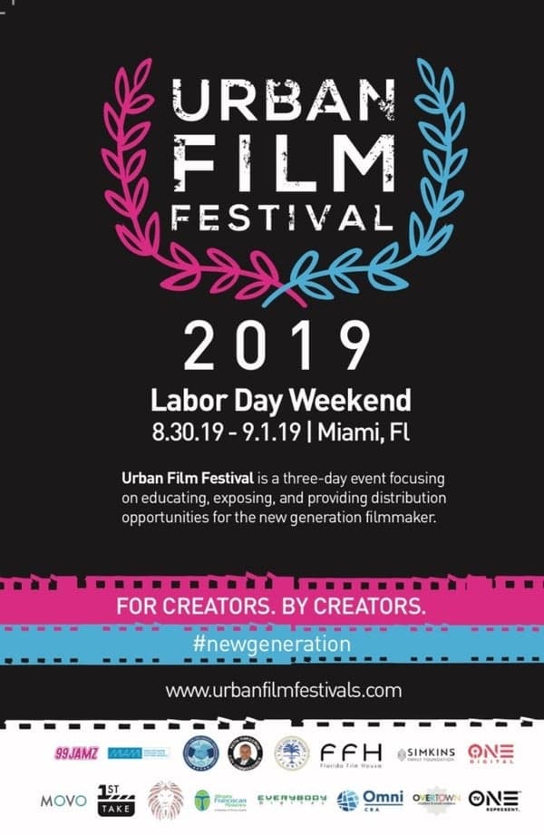 4th Annual Urban Film Festival Set for August 30-September 1, 2019 in Miami