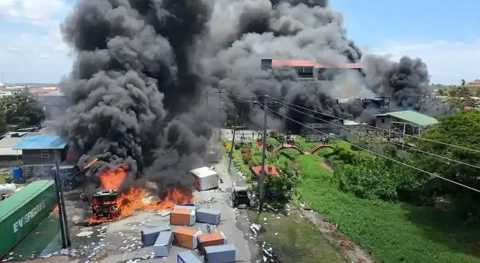 Double Day Hotel in Guyana set ablaze after tragic death of 11-year-old