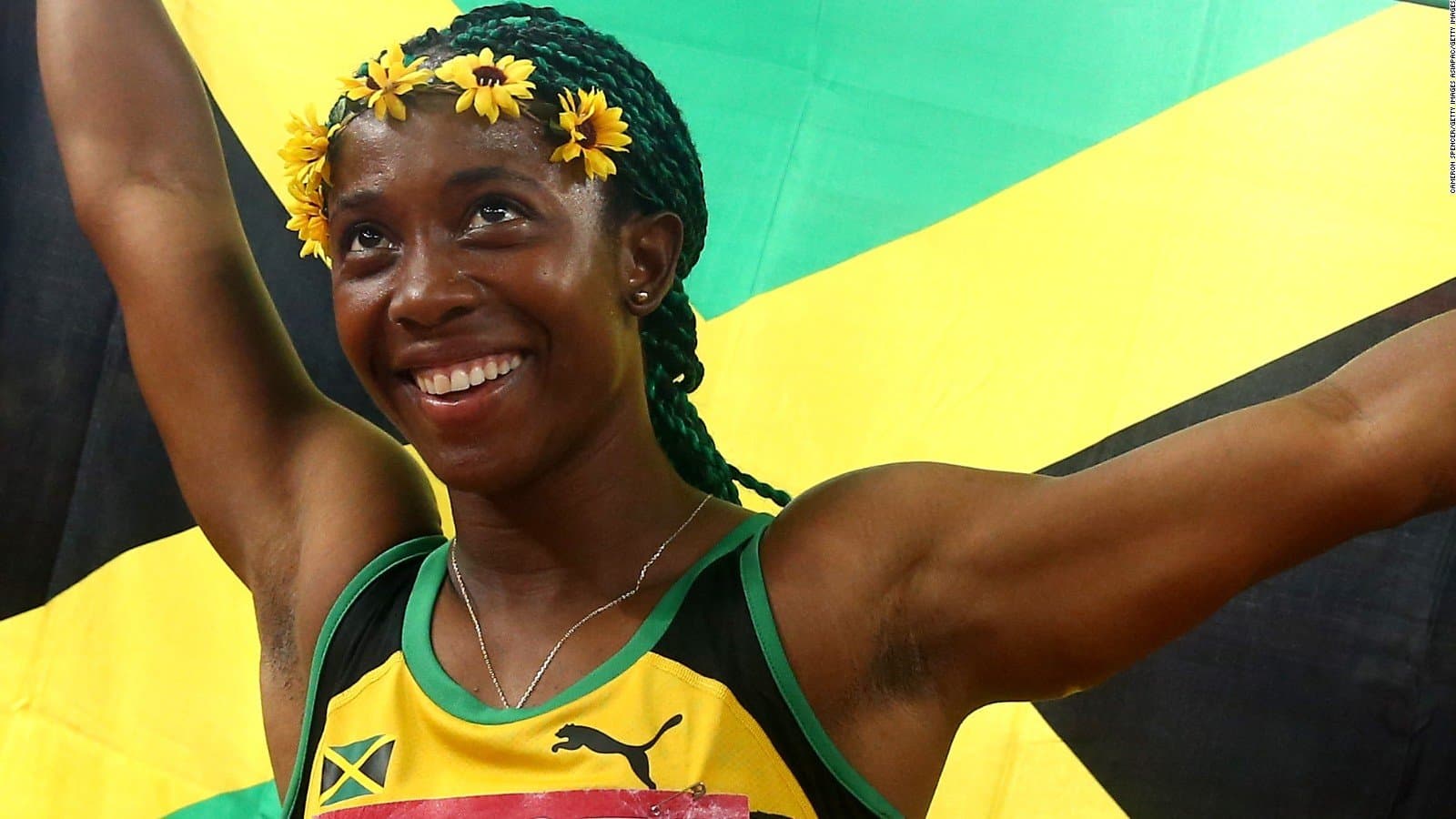 Shelly-Ann breaks 100m record