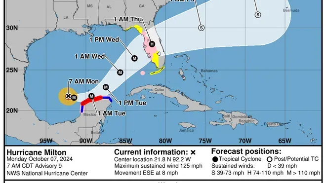 Bahamas close Schools as hurricane Milton approach