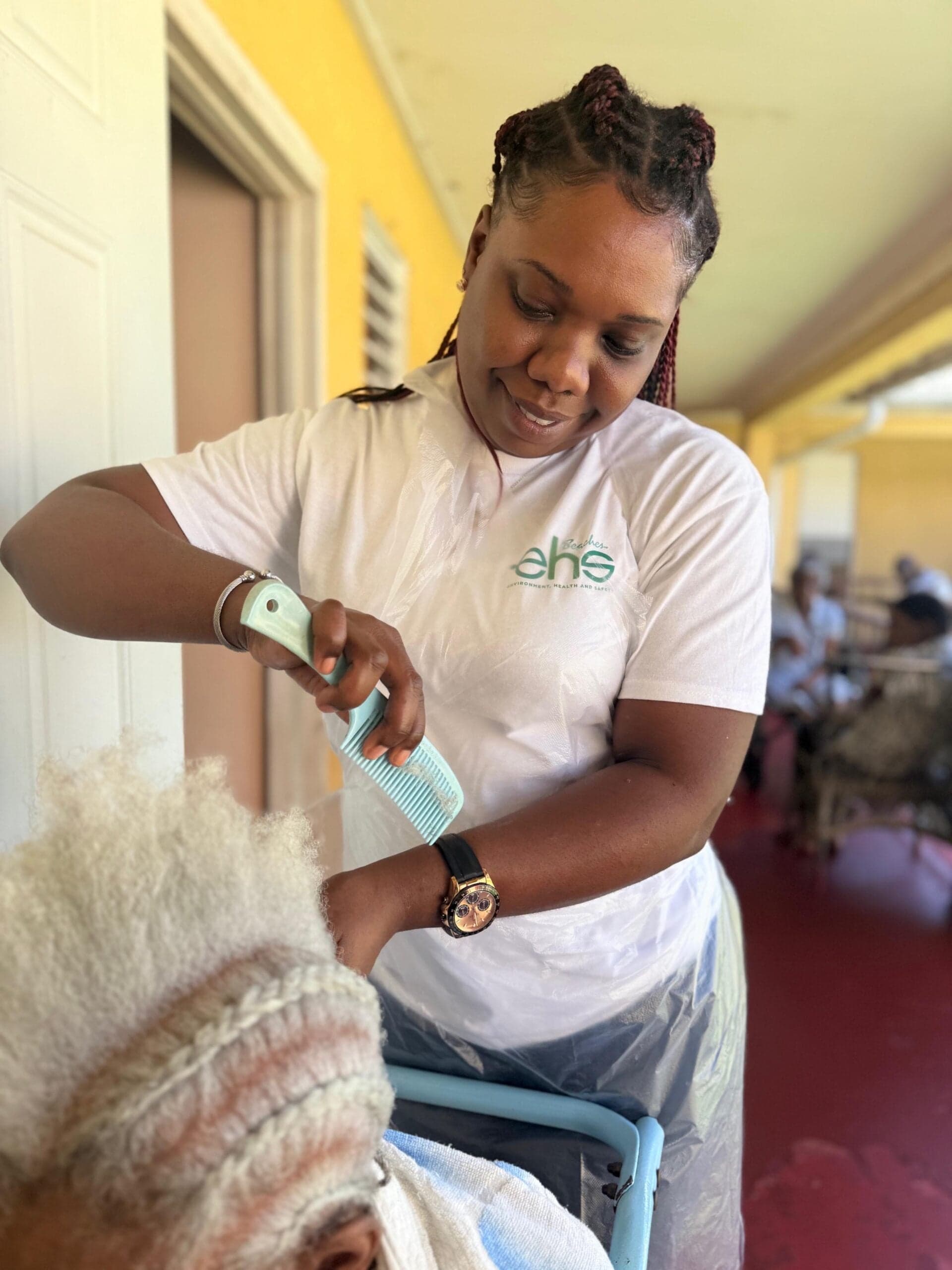 Beaches Negril team bring pre-Valentine’s makeover day to Hanover infirmary residents