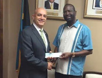 Two local churches donate much needed funds to disaster relief in The Bahamas