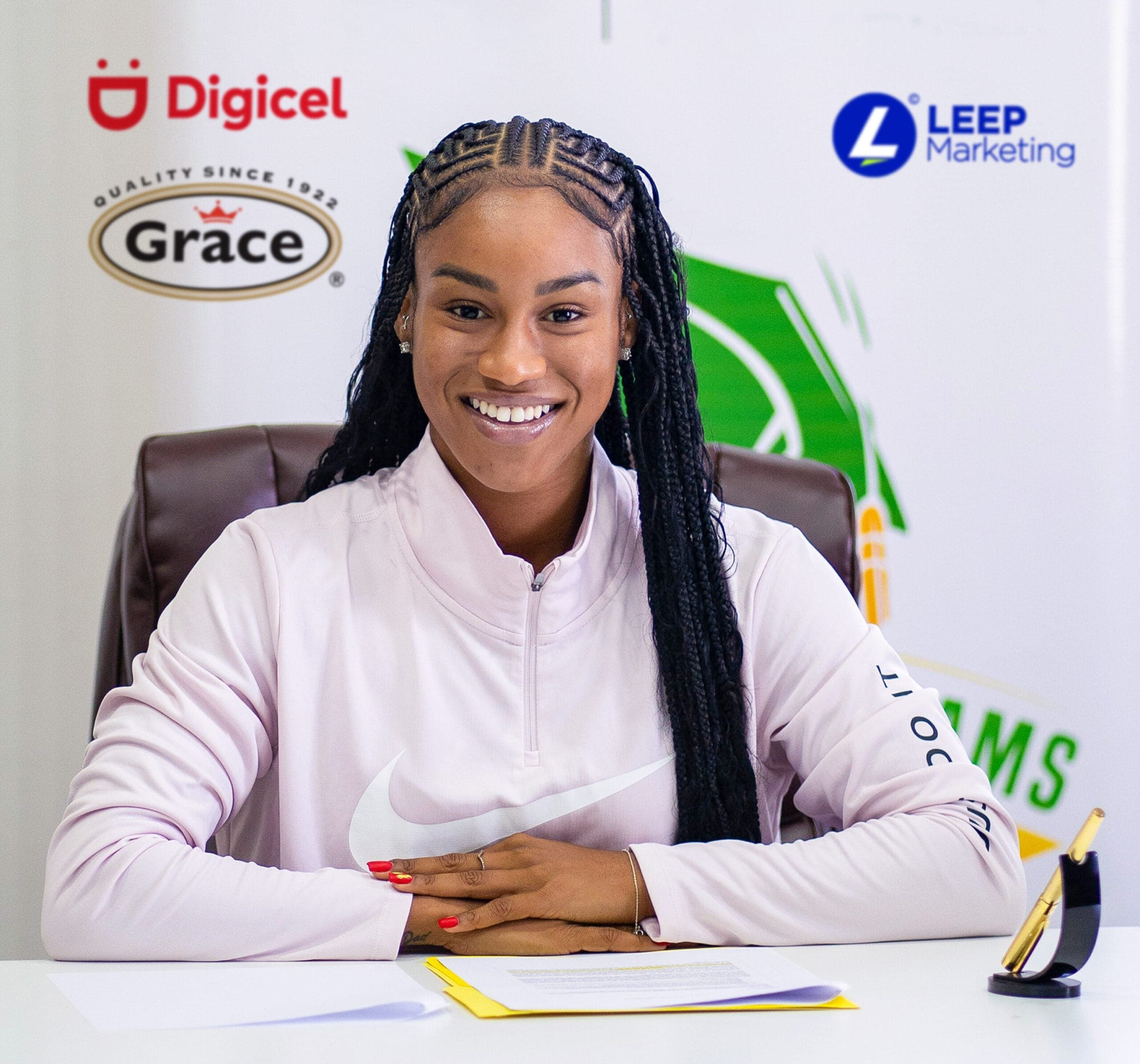 Grace Foods, Digicel extend partnerships with Jamaican sprinter Briana Williams