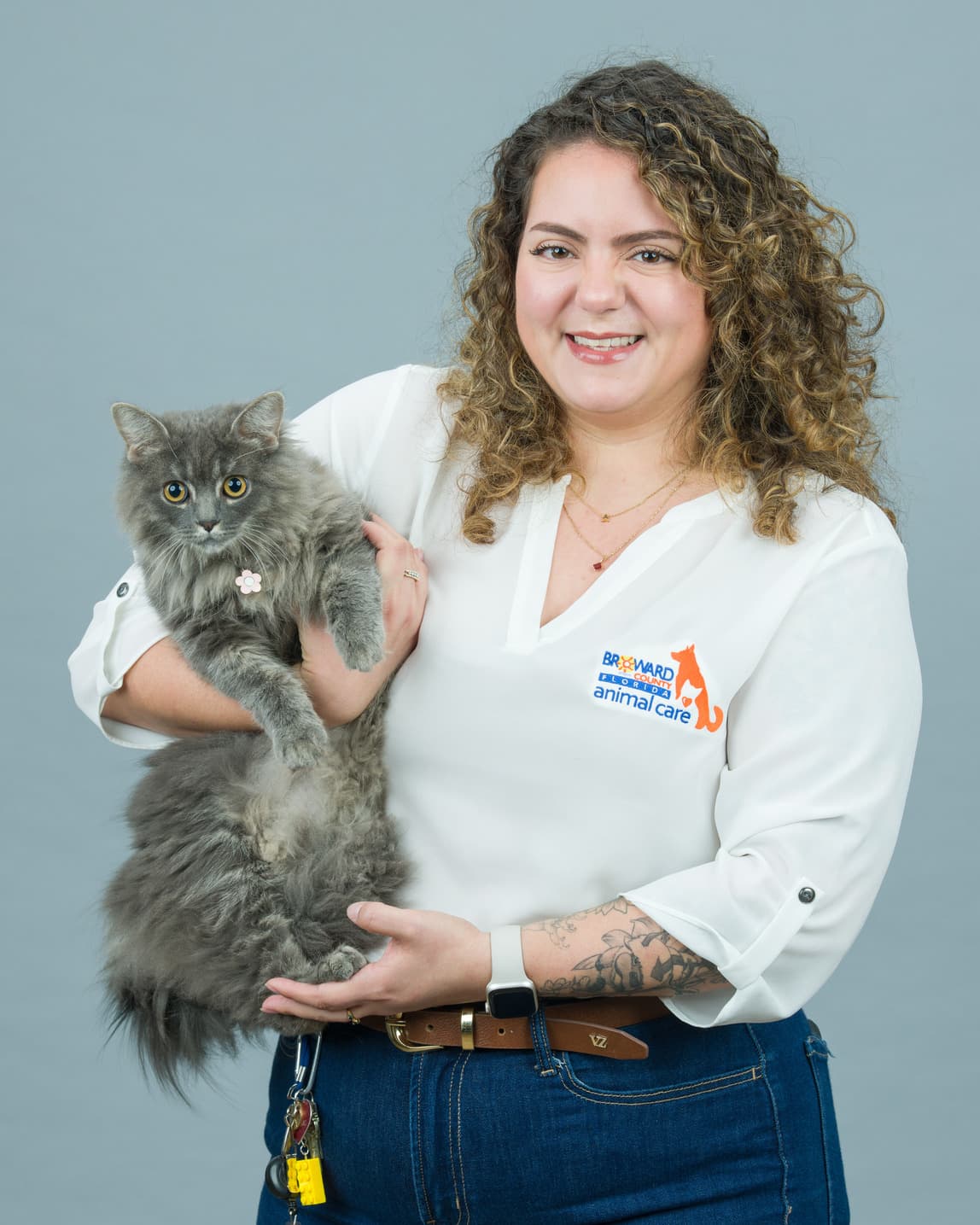Florida Panthers recognize Broward County animal care leader during Hispanic Excellence celebration