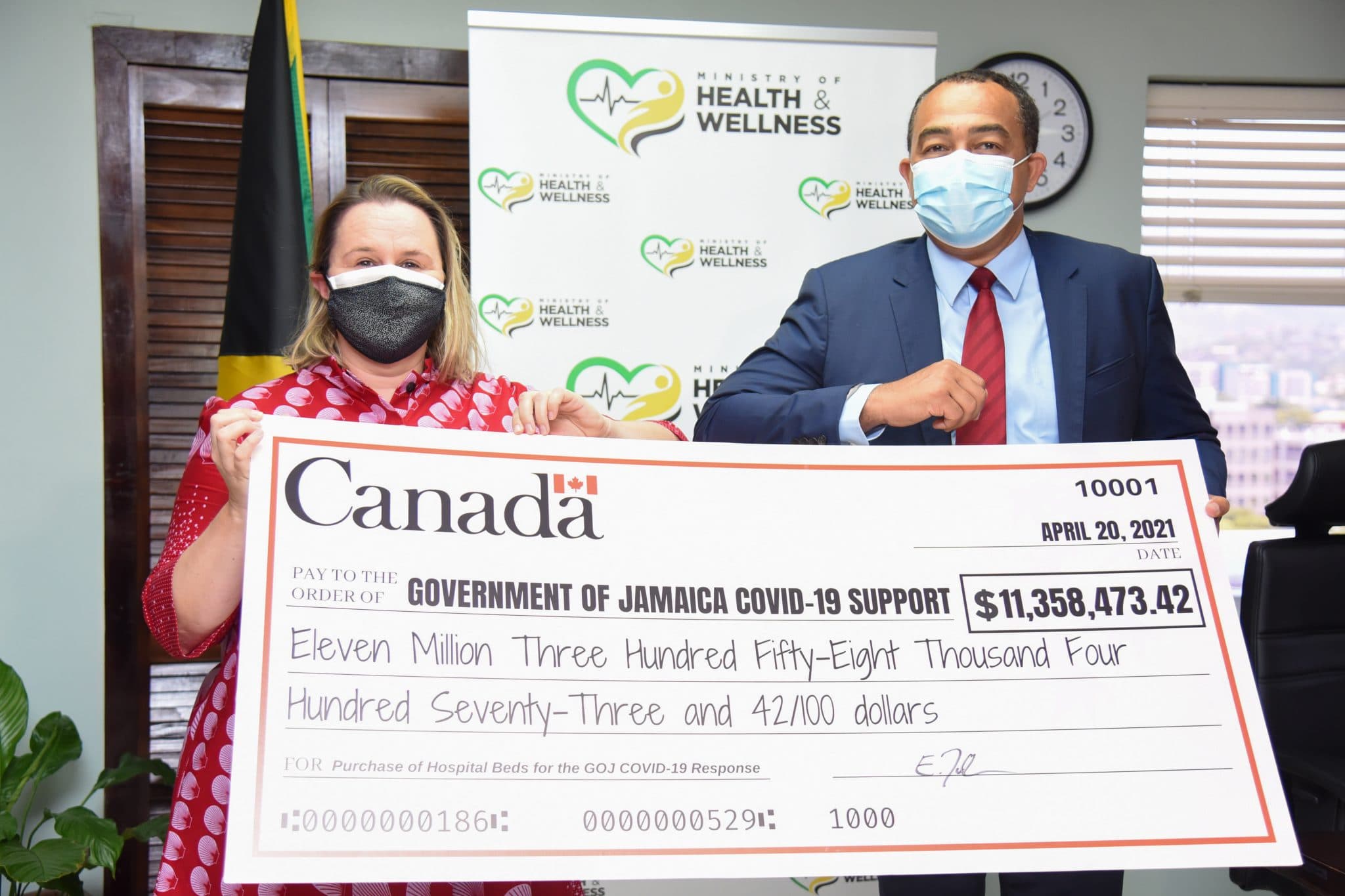 Canada Donates JMD $11.3 Million Towards COVID-19 Field Hospitals In Jamaica